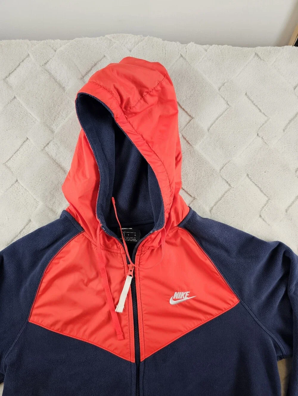 Nike NSW Polar Fleece Wind-runner Hoodie Mens Large Full Zip